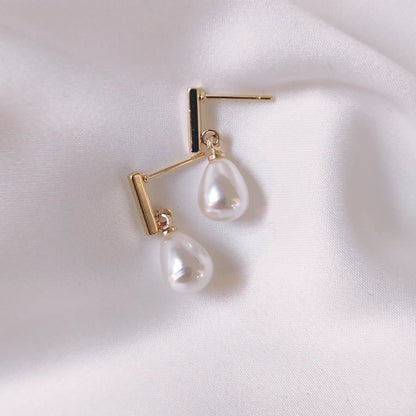 PEROLA - Pearl Drop Bridal Earrings