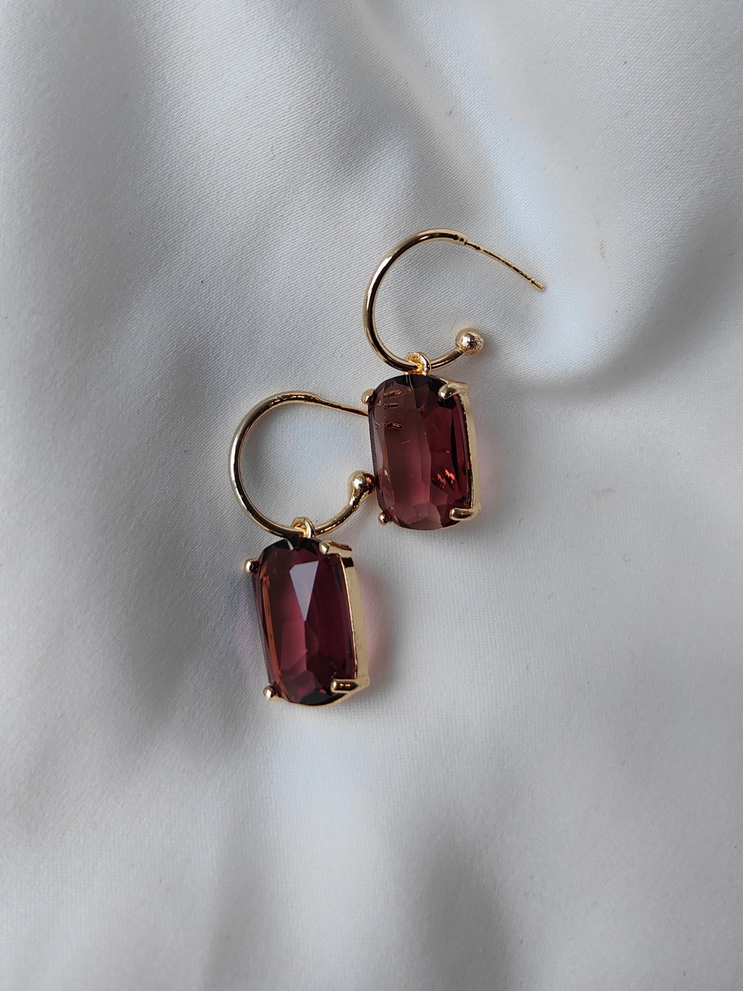 Classic Gem Earring - Grape