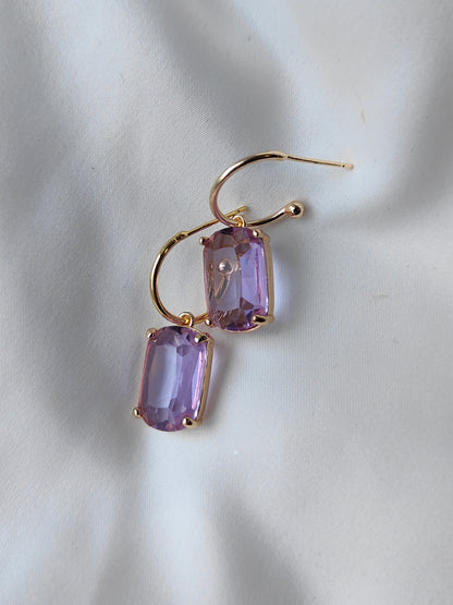 Classic Gem Earring - Heather