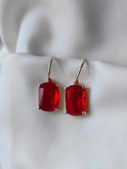 Classic Gem Earring - Ruby