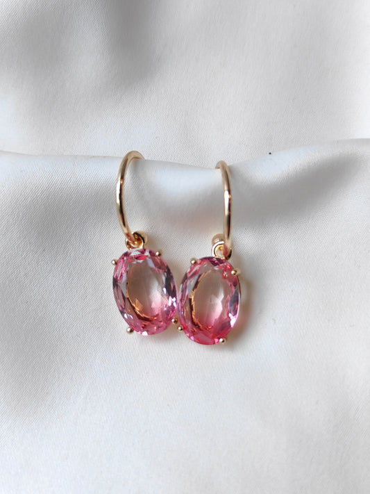 Ombre Earrings - Pink Punch