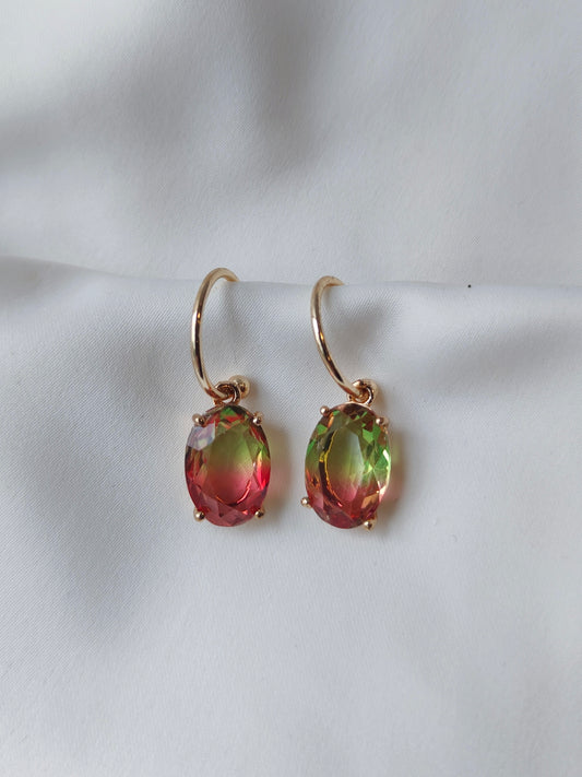 Ombre Earrings -  Apple Drops