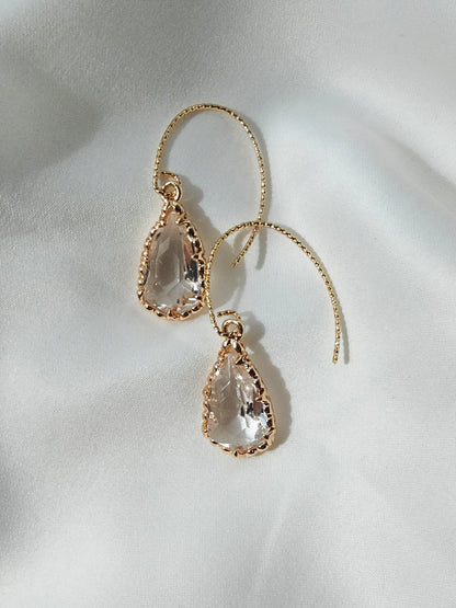 DANA - Crystal Gold & Crystal drop earring