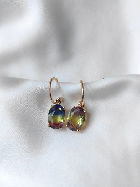 Ombre Earrings - Fig