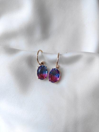 Ombre Earrings - Blueberry