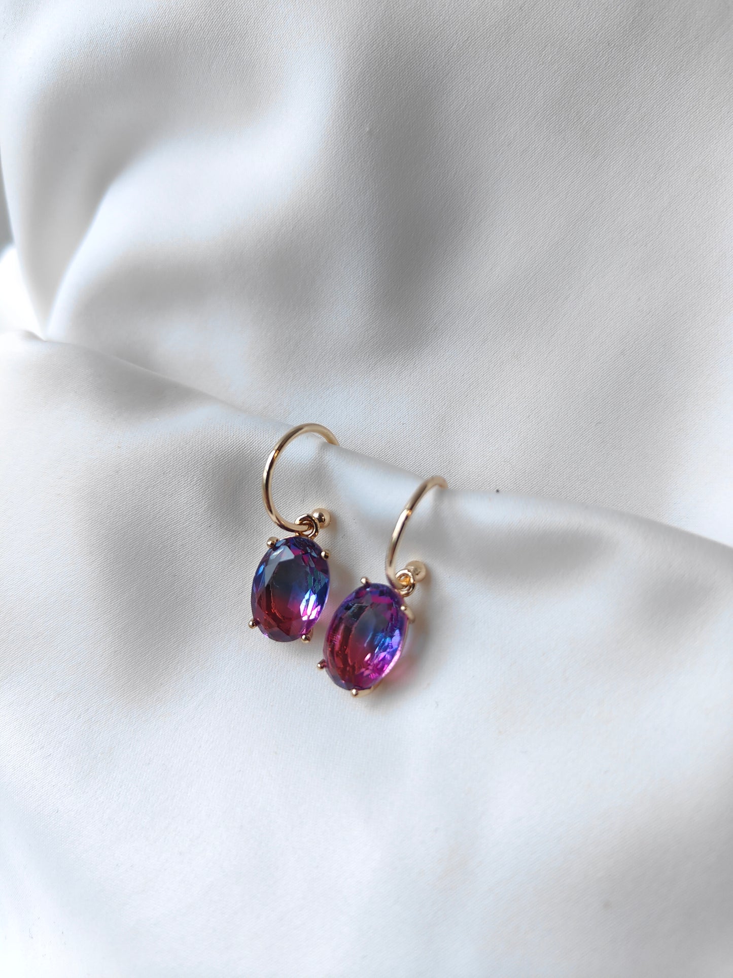 Ombre Earrings - Blueberry