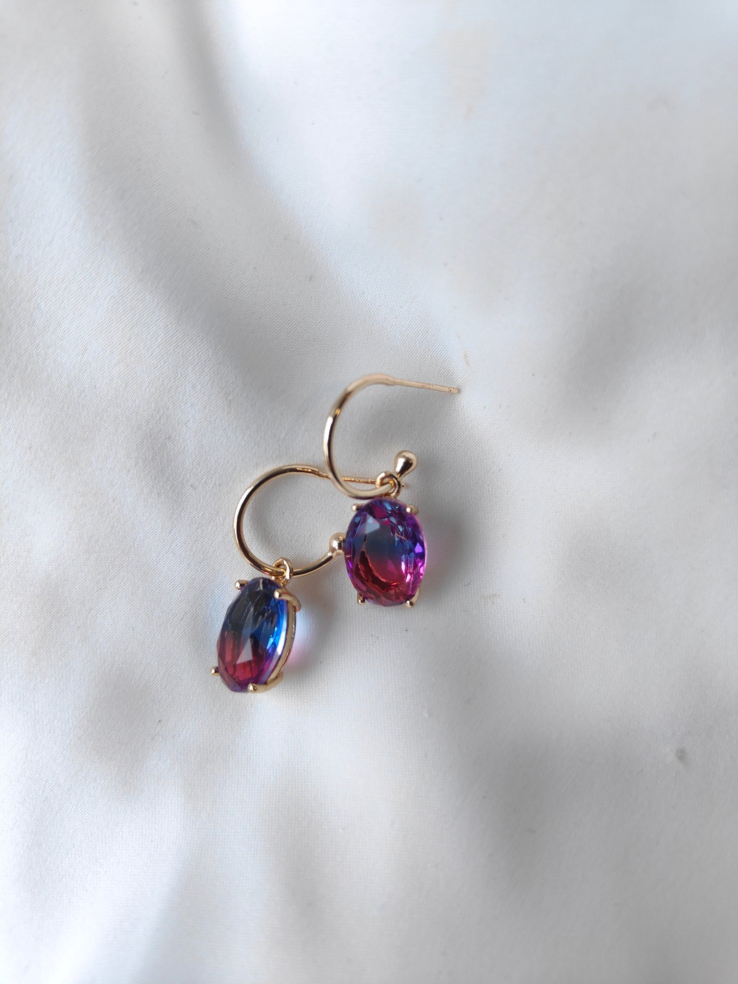 Ombre Earrings - Blueberry