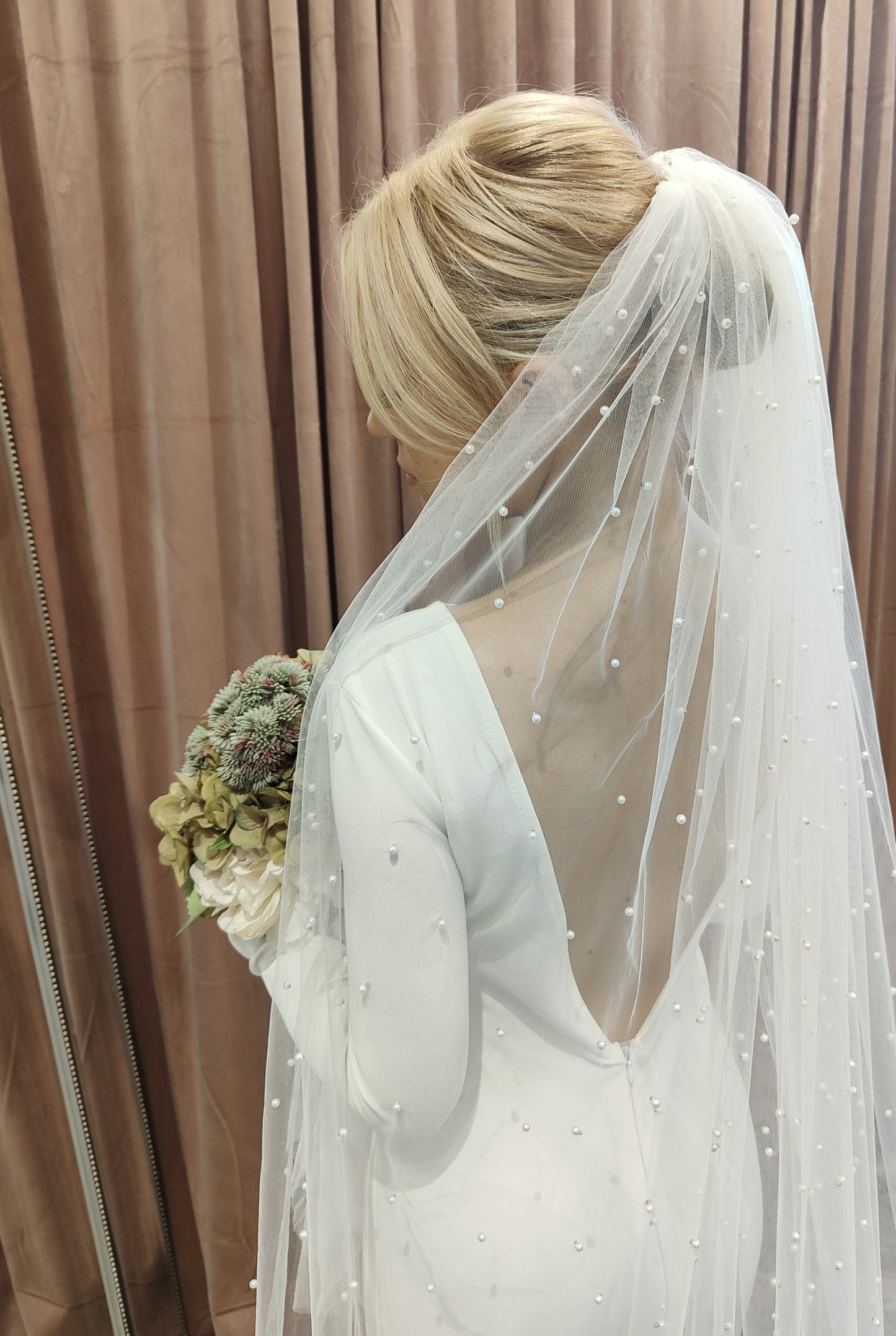 PENNY - Pearl Wedding Veil