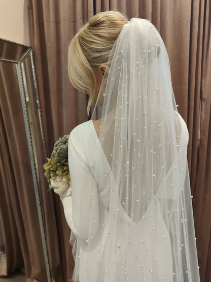 PENNY - Pearl Wedding Veil