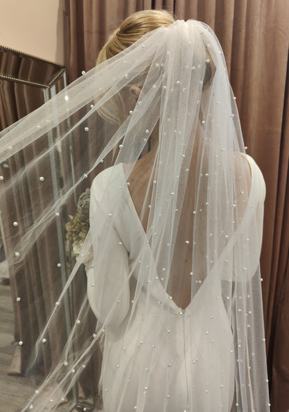 PENNY - Pearl Wedding Veil