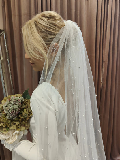 PENNY - Pearl Wedding Veil