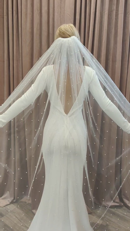 PENNY - Pearl Wedding Veil